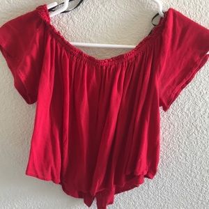 Red Crop Top